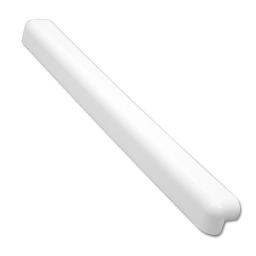 white bullnose fascia external corner joint 500mm double ended