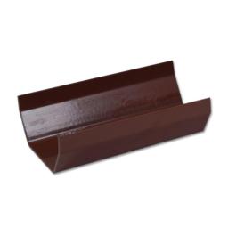 floplast brown square gutter 4m length