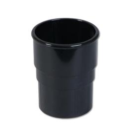 floplast black round downpipe socket connector