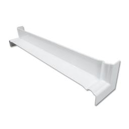 white ogee 500mm double ended internal fascia corner