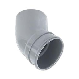 floplast grey soil pipe 135° bottom offset bend