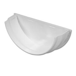 floplast white round gutter internal stop end