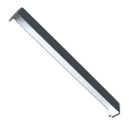 dark grey external 90° fascia corner 500mm double ended