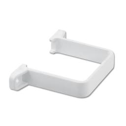 floplast white square downpipe flush clip