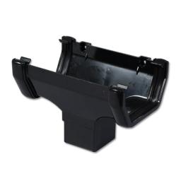 floplast black square running outlet for gutter