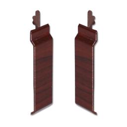 photo of rosewood upvc open v cladding joint cover (100mm)