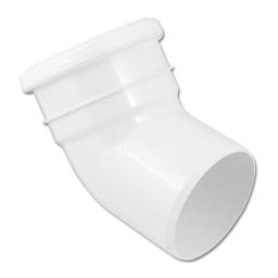 floplast white single socket 135° soil pipe bend