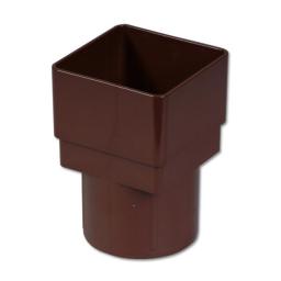 floplast brown square to round downpipe adaptor connector