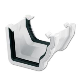 floplast white ogee gutter left hand ogee to right hand square adaptor connector