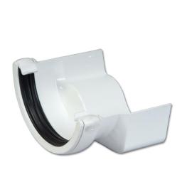 floplast white right hand round to left hand cast iron ogee gutter adaptor