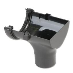 floplast cast iron style half round stop end outlet