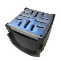 floplast corner drain cover with galvanised grate