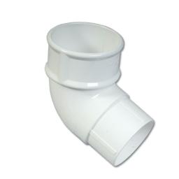 floplast white round 112 degree offset bend