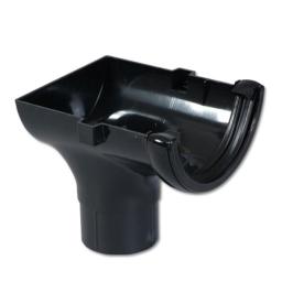 floplast black round gutter stop end outlet