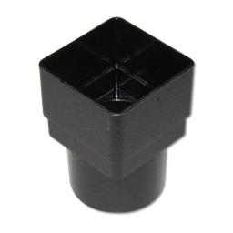 floplast cast iron style square to round downpipe connector adaptor