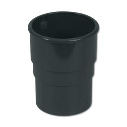 floplast anthracite grey round downpipe socket connector