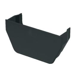 floplast anthracite square internal gutter stop end for fittings