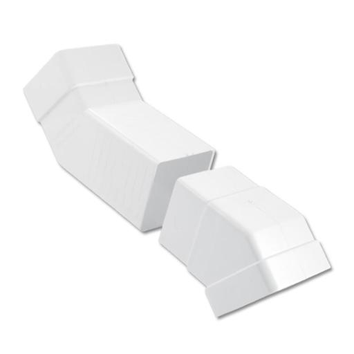 floplast white square adjustable offset downpipe bend