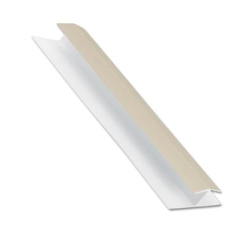 Cream uPVC Shiplap Centre Joint Cladding Trim -- 5m