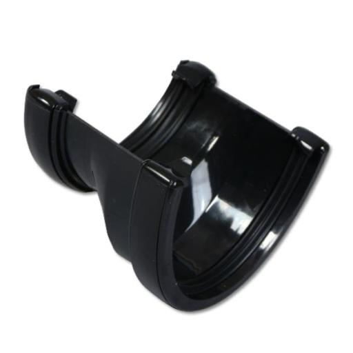 FloPlast Black High Capacity to Half Round Gutter Adaptor