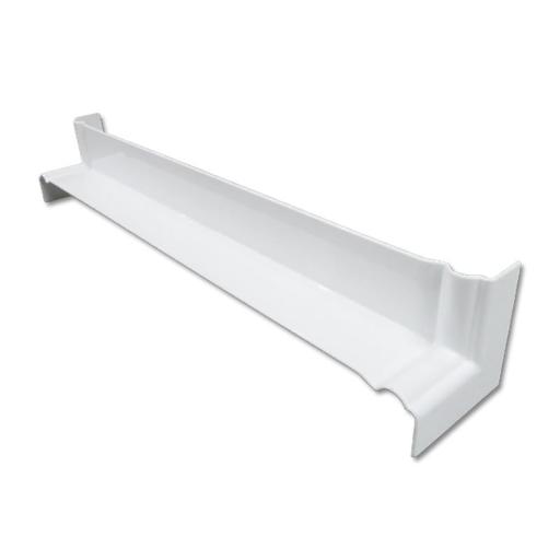 white ogee 500mm double ended internal fascia corner
