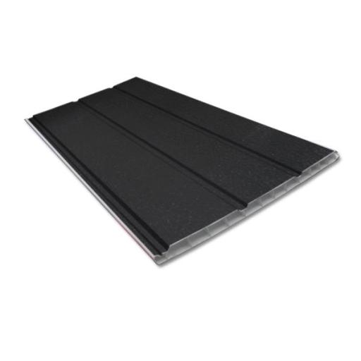 Black Ash uPVC Hollow Soffit Board - 5m