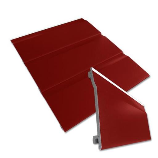 wine red upvc shiplap cladding single length and three joined together