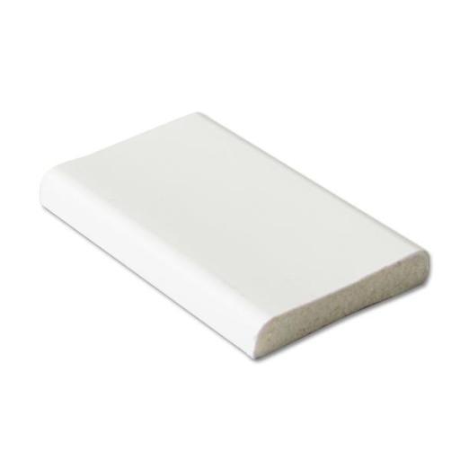 White uPVC D Section Trim - 5m