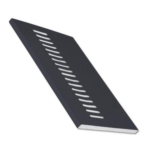 Dark Grey Smooth uPVC Vented Soffit - 5m RAL 7016