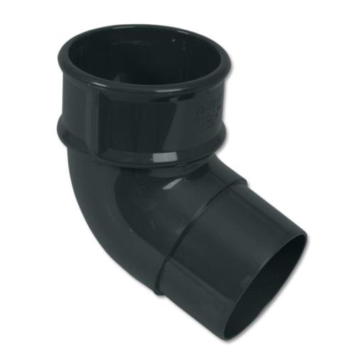 FloPlast Anthracite Grey Round Downpipe Bends