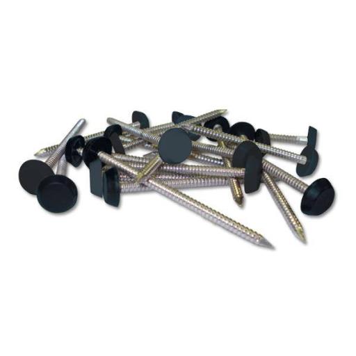 Dark Grey Plastic Headed Pins & Nails