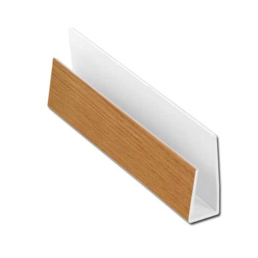 irish oak soffit j trim or starter trim 5m length