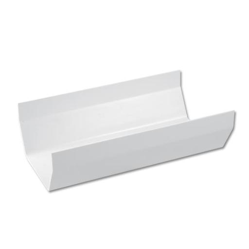 FloPlast White Square Gutter - 4m