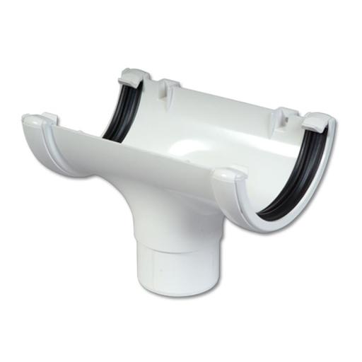 floplast white round gutter running outlet