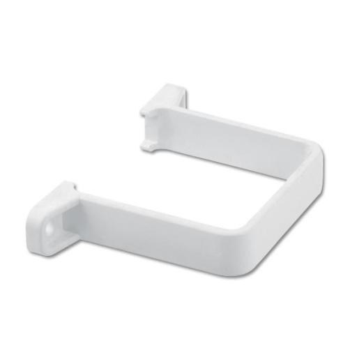 floplast white square downpipe flush clip
