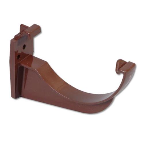 FloPlast Brown Half Round Gutter Fascia Bracket