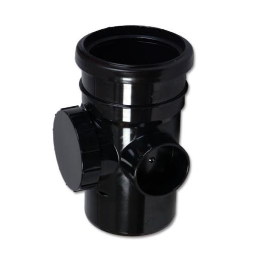 FloPlast Black Soil Pipe Access Socket / Spigot