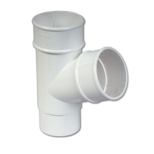 FloPlast White Round Downpipe 112.5° Branch