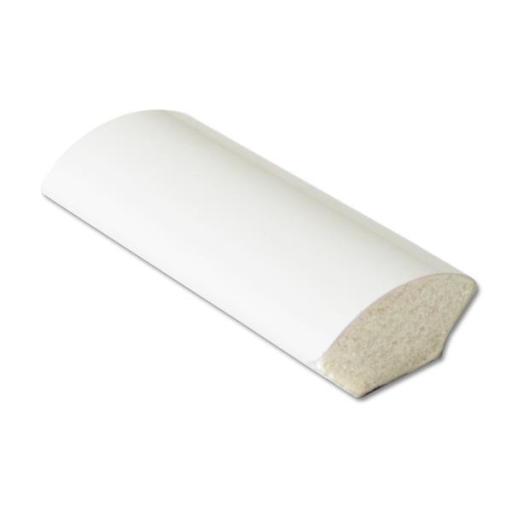 White uPVC Quadrant Trim - 5m