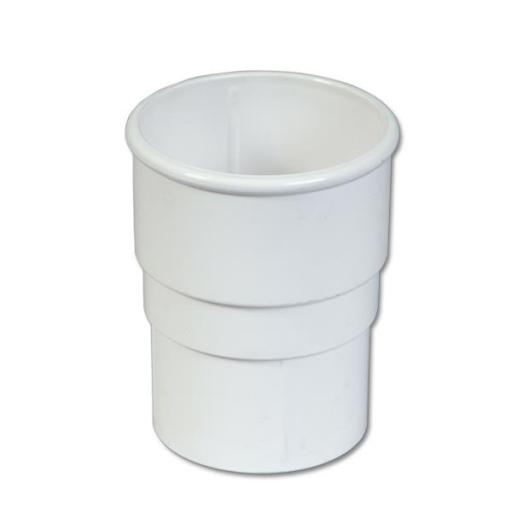 FloPlast White Round Downpipe Socket