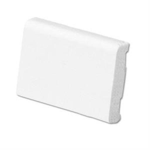 White uPVC Batten Cover Trim - 5m