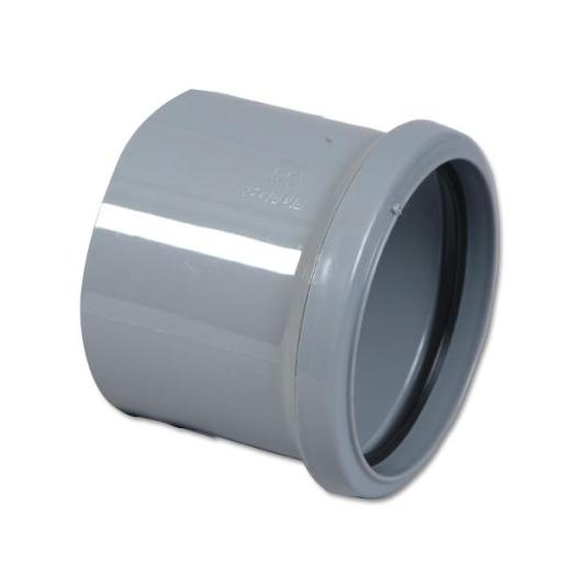 FloPlast Grey Pipe Coupling Single Socket