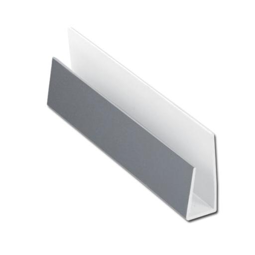 slate grey soffit j trim or starter trim in 5m lengths