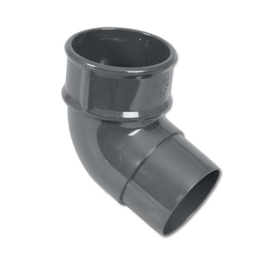 FloPlast Grey Round Downpipe Bends