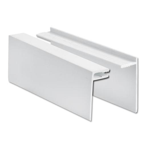 White uPVC 2 Part U Channel Cladding Trim