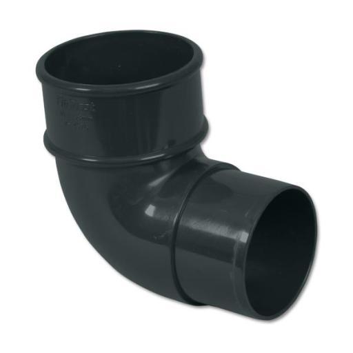 anthracite grey round downpipe 92.5° bend