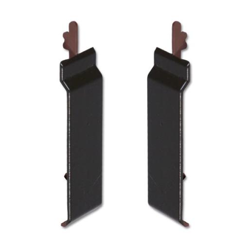 Black uPVC 100mm Open V Cladding Joint Cover