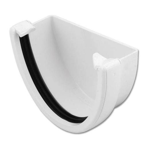 FloPlast White High Capacity Gutter Stop Ends