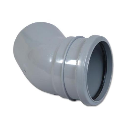 FloPlast Grey Soil Pipe 135° Single Socket Bend