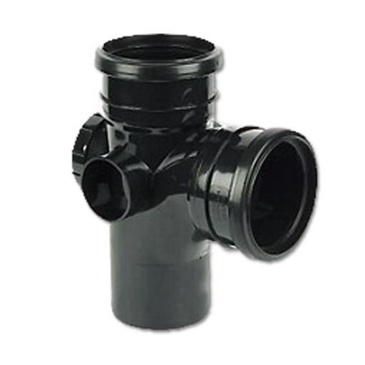 FloPlast Black Soil Pipe 92.5° Access Branch